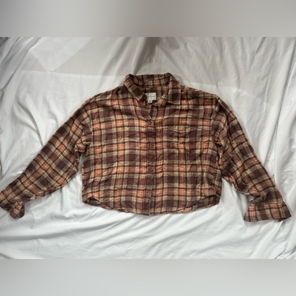 American Eagle Outfitters Tops - American Eagle cropped flannel